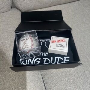 Ring Bearer Gift Box with Baseball, T-shirt, and Puzzle